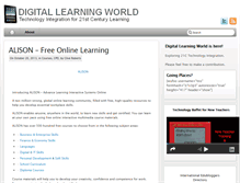 Tablet Screenshot of digitallearningworld.com